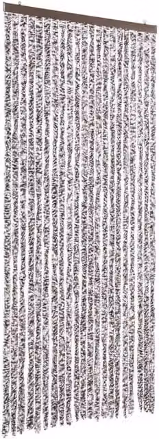 Berkfield Home Chenille Insect Curtain in Brown and Beige, W: 90 cm, H: 200 cm – 1