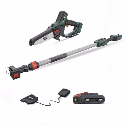 Webb Eco 20V WEV20EXTPSB2 Cordless Pruning Saw with 100-215cm Extension Pole, Battery and Charger Included