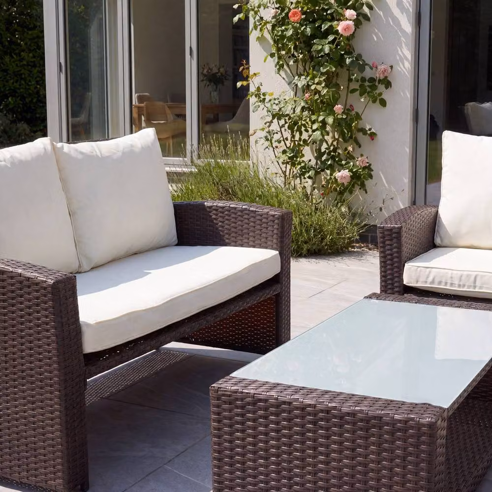 Artemis Home Dovera 6 Seat Rattan Patio Set in Brown – 3