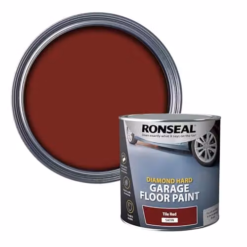 Ronseal Diamond Hard Garage Floor Paint, Tile Red, 2.5 l