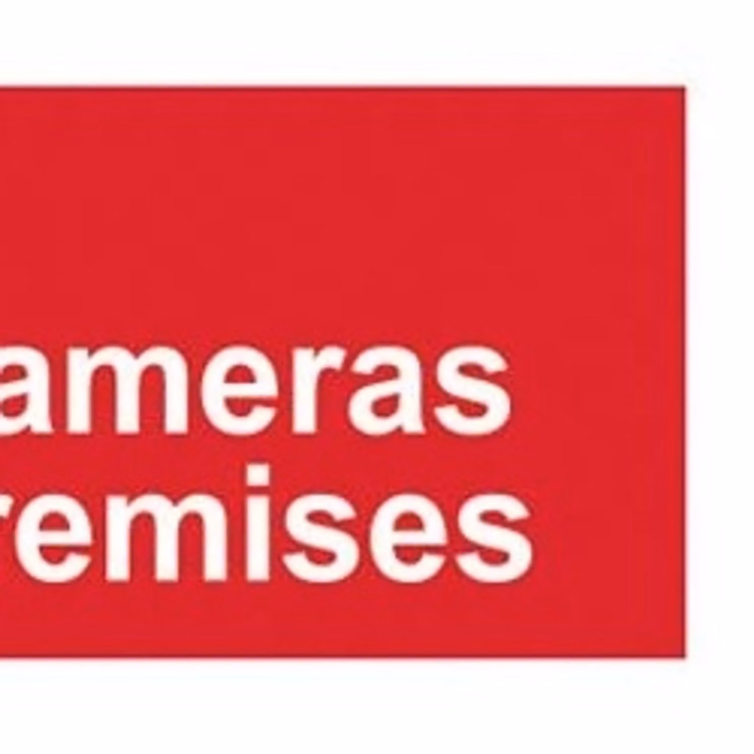 Scan Warning Concealed CCTV Camera PVC Sign, W 20 cm x H 5 cm, Red and Multicolour – 2