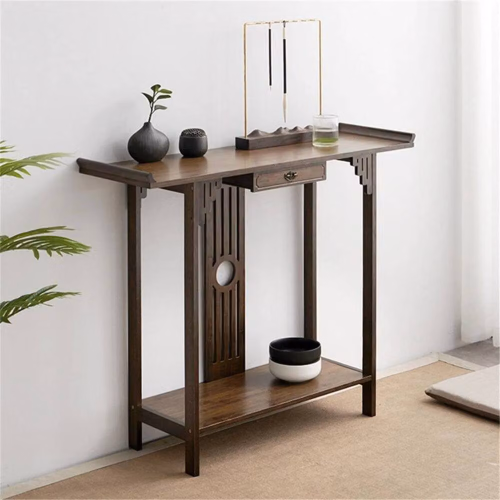 KORVIXA Brown Wood Console Table – 5