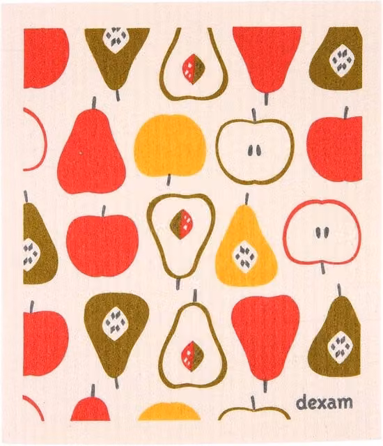 Dexam Swedish Dishcloth Orchard Fruit Multicolour