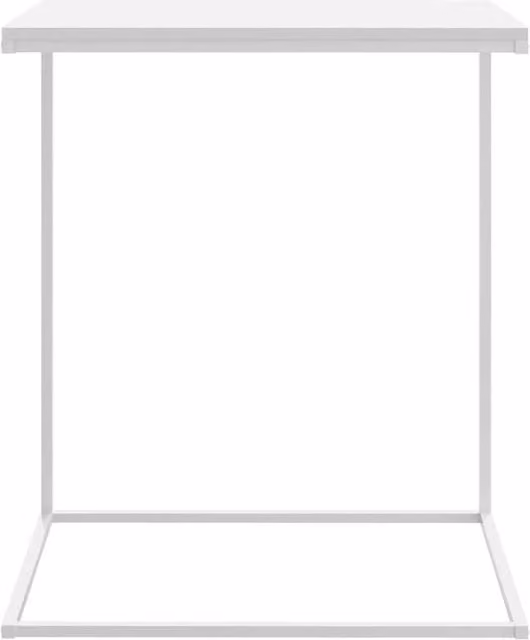 Berkfield Home White Side Table in Engineered Wood, W/D/H: 55 x 35 x 66 cm – 1