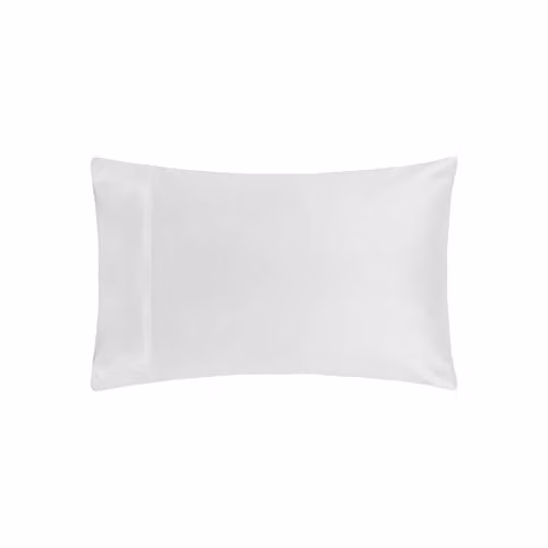 Belledorm 200 Thread Count Egyptian Cotton Percale Housewife Pillowcase Pair, White