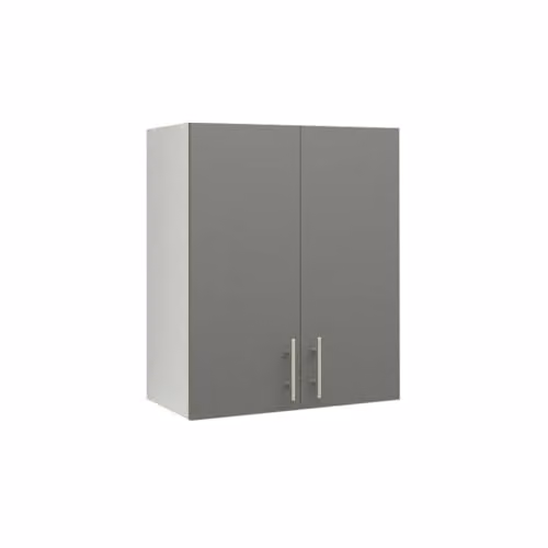 JD Greta Modern Kitchen Wall Unit with Hinged Doors, Grey Matt, W/D/H: 60.0 x 31.29 x 72.0 cm – 2