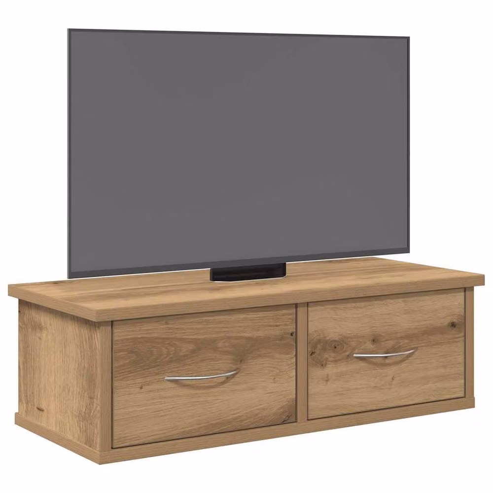 Berkfield Home Artisan Oak Wall Cabinet in Brown, W/D/H: 60 x 26 x 18.5 cm – 3