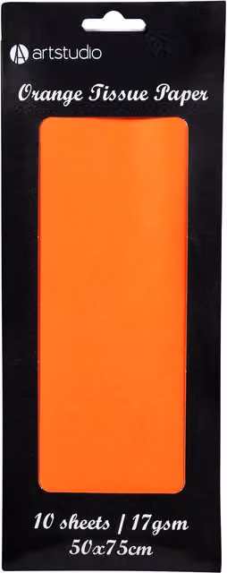 Art Studio Orange Plain Tissue Paper for Children