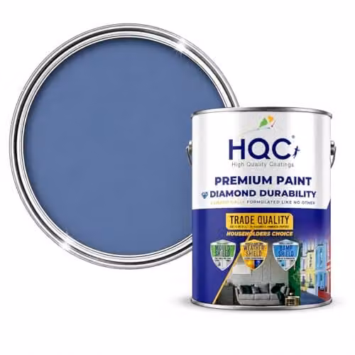 HQC Paints Marina Blue Mould Resistant Masonry Dispersion Paint, 1L