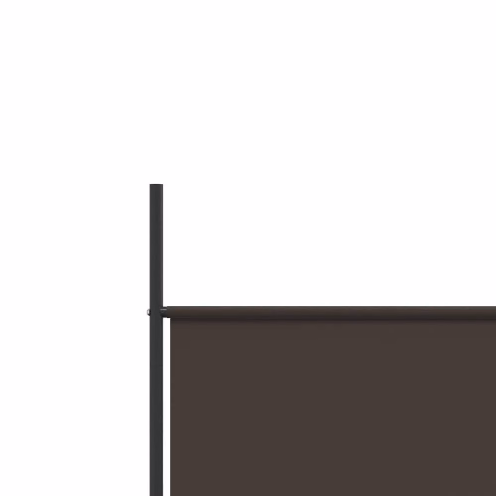 Berkfield Home 6-Panel Fabric Room Divider, Brown, W: 300 cm, H: 200 cm – 3