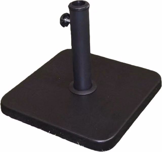 Shatchi Heavy Duty Square Concrete Parasol Base, Black
