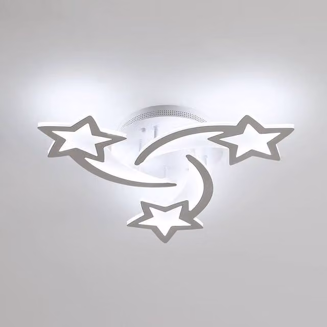 COMELY Modern Meteor Shape LED Ceiling Light, 40W, 6500K Cool White, White – 1