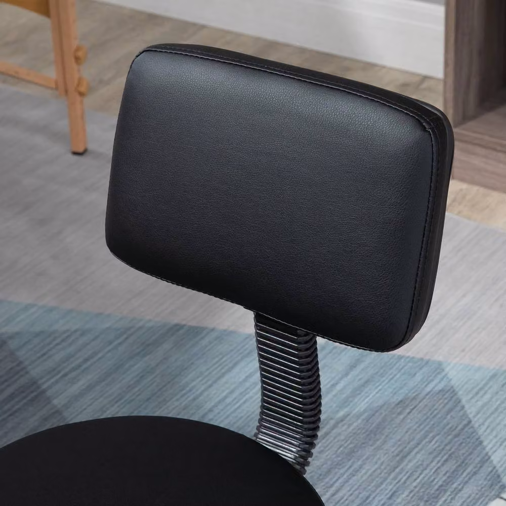 Havendro Adjustable Swivel Salon Chair with Padded Seat and Back in Black – 3