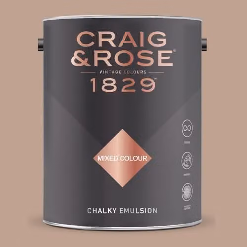 Craig & Rose 1829 Paint Stop Chalky Emulsion in Light Umber, 5 l