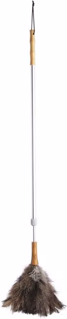 KitchenCraft Brown Ostrich Feather Duster with Telescopic Handle