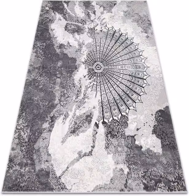 RugsX Allure Modern Geometric Grey Rug, W: 160 cm, L: 220 cm