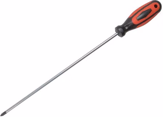 Monument 1517a Long Reach Magnetic PH2 Screwdriver, 300mm, Multicolour