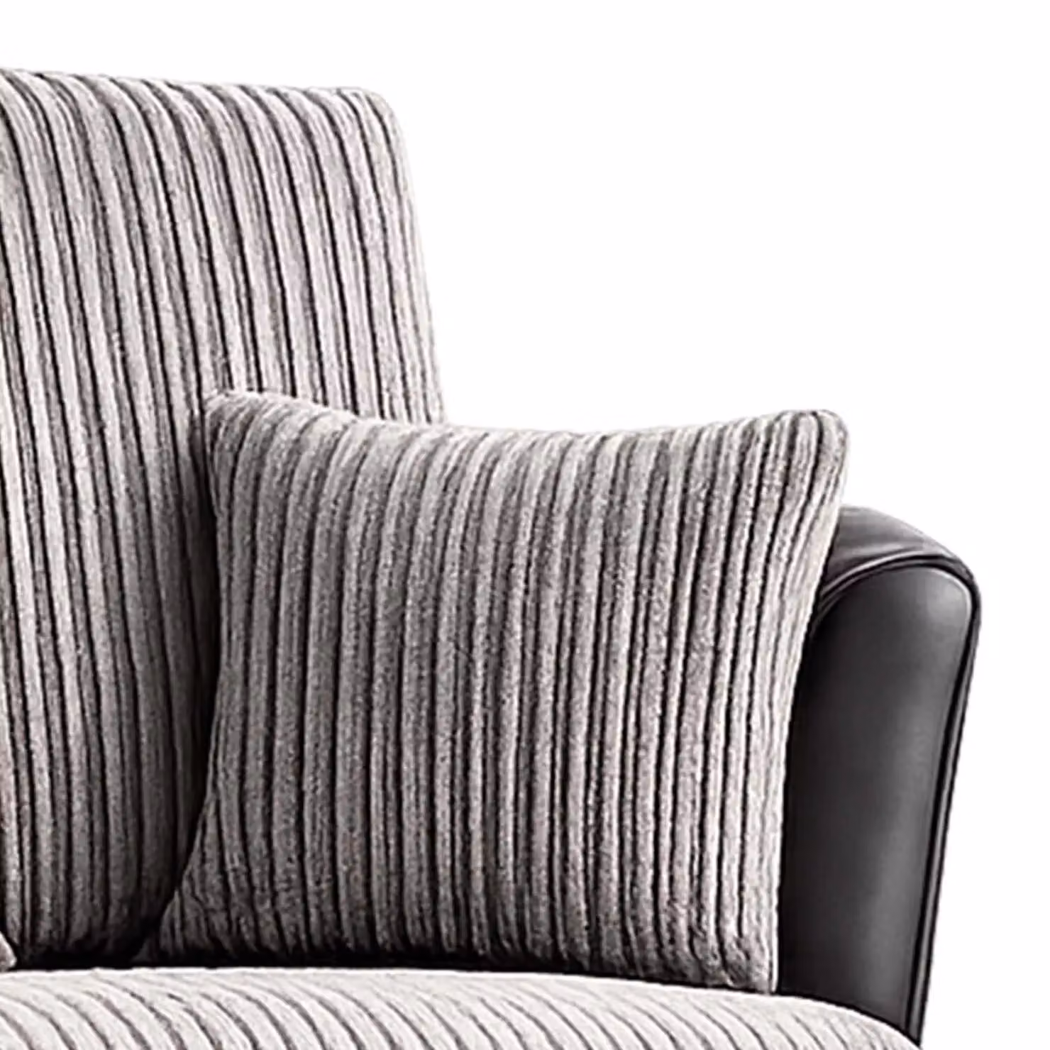 Furnishings For Less UK Luxor Jumbo Cord Fabric Single Seater 360 Degree Swivel Tub Chair in Grey, W/D/H: 80 x 105 x 110 cm – 2