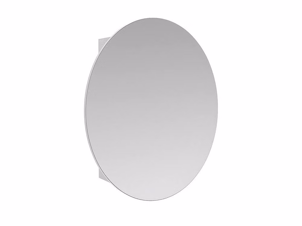 Vente-unique RURI Modern White Wall-Mounted Bathroom Cabinet with Mirror and Internal Shelves, W/D/H: 60 x 15 x 48 cm – 2