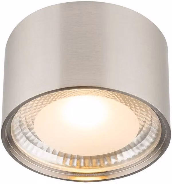 Netlighting Serena Surface Mounted LED Downlight with Glass Shade in Grey and Silver – 1