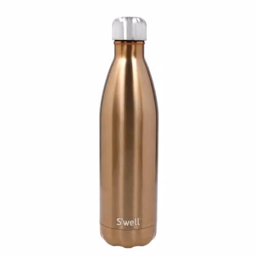 S'well Stainless Steel Reusable Water Bottle, 750ml, Gold – 1