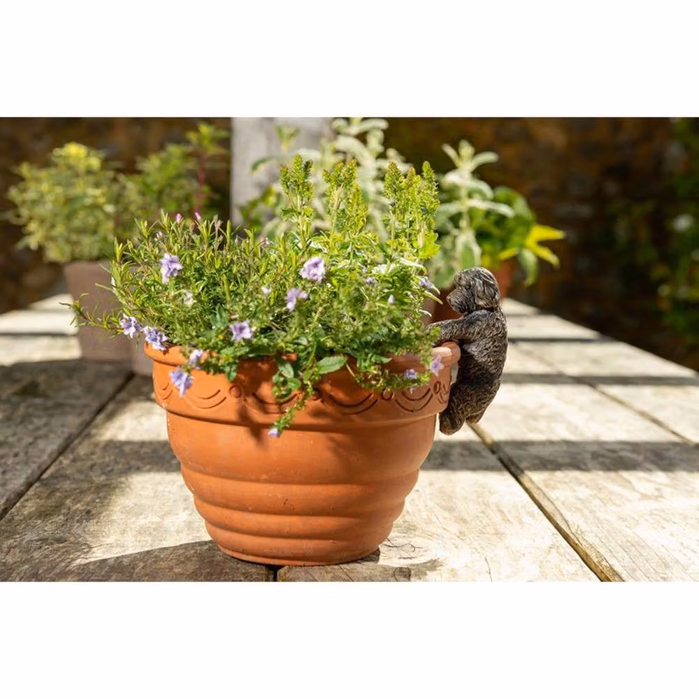 Jardinopia Antique Bronze Cockapoo Hanging Plant Pot Buddy Ornament – 7