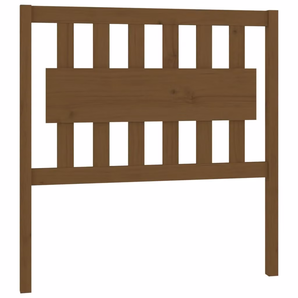 Berkfield Home Rustic Solid Wood Pine Bed Headboard, Honey Brown, W/D/H: 95.5 x 4 x 100 cm – 2