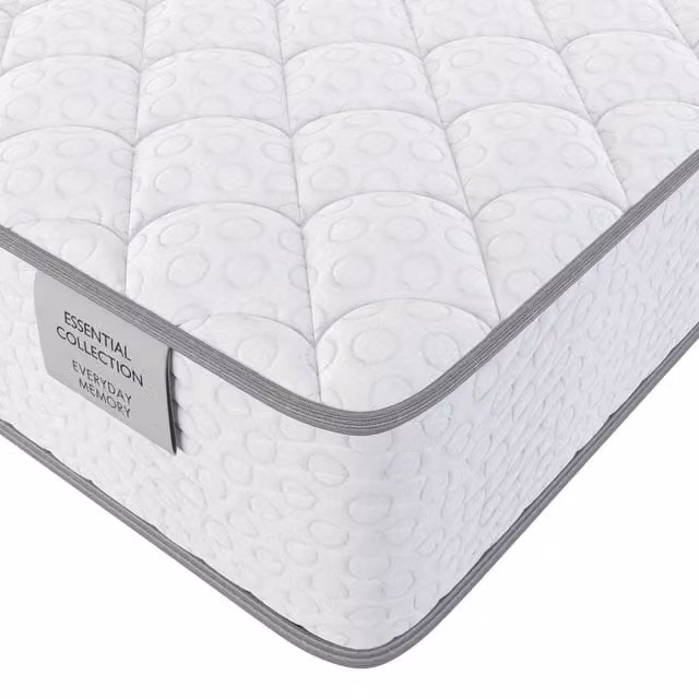 Essential Hybrid Memory Foam Ortho Mattress in White, W/D/H: 200 x 200 x 23 cm – 1