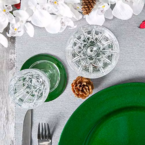 Argon Tableware Metallic Round Coasters in Green, Pack of 6, Diameter: 10 cm – 3