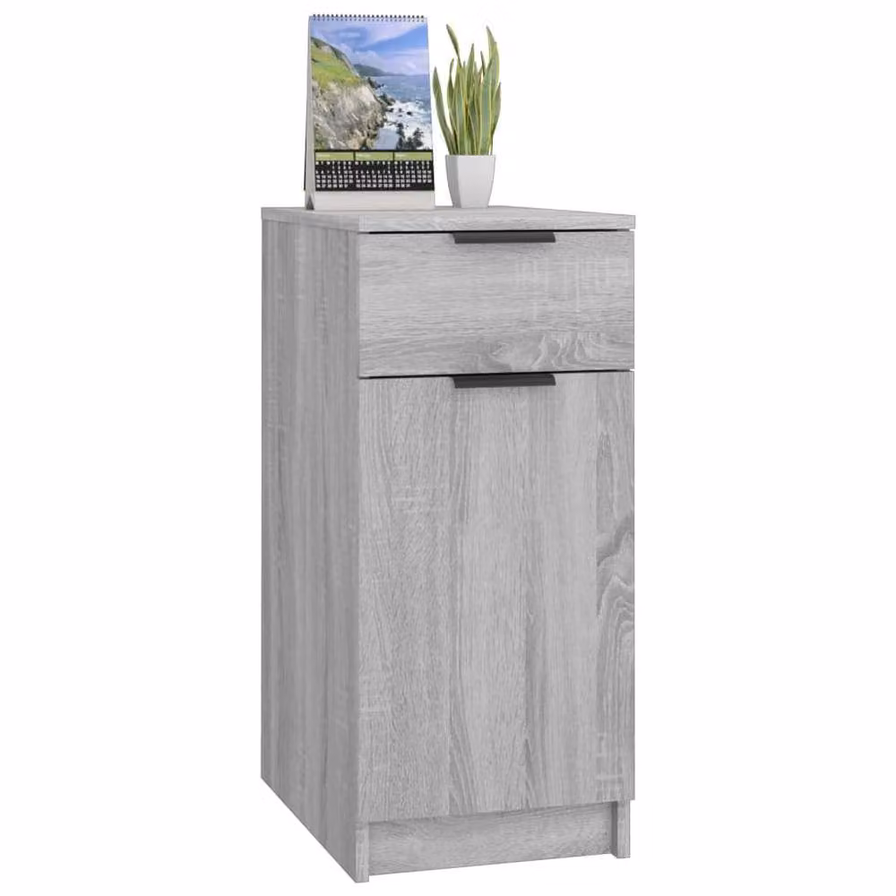Berkfield Home Desk Cabinet in Grey Sonoma, W/D/H: 33.5 x 50 x 75 cm – 2