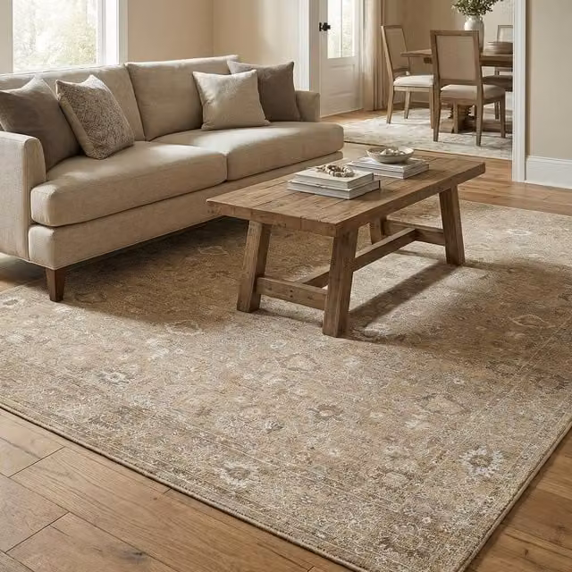 Livabliss Becki Owens Penny Vintage Boho Fringe Rug in Beige, W: 160 cm, D: 215 cm – 1