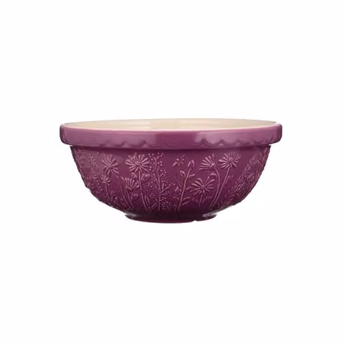 Rayware Mason Cash in The Meadow Daisy Earthenware Mixing Bowl, 2.7 Litre, Purple and Multicolour – 1