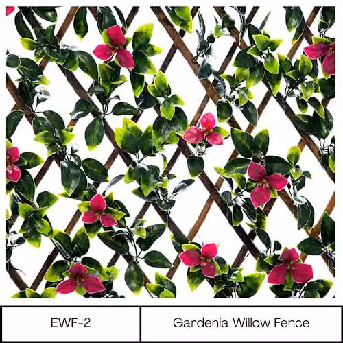 Ark Mat Artificial Hedge Privacy Screen, Woven Multicolour Wall-Mounted Hedge, W: 200 cm, H: 100 cm – 2