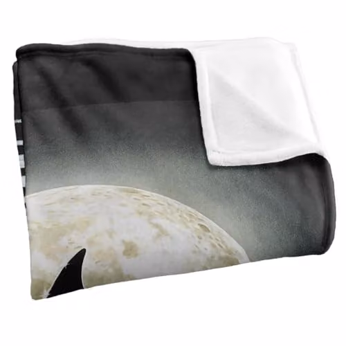 JQ Licensing Royce Mcclure Dolphin Moon Silhouette Super Soft Silky Touch Fleece Throw Blanket, Multicolour, W/D/H: 91 x 147 cm – 3
