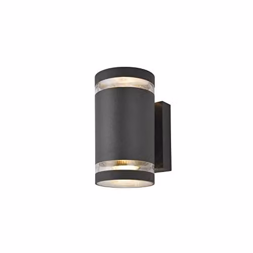 Forum ZN-29189-ATR Zinc Up/Down Wall Light in Black or Grey
