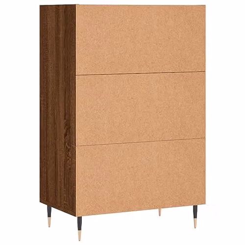 vidaXL Mid-Century Highboard in Brown Oak, W/D/H: 57 x 35 x 90 cm – 5