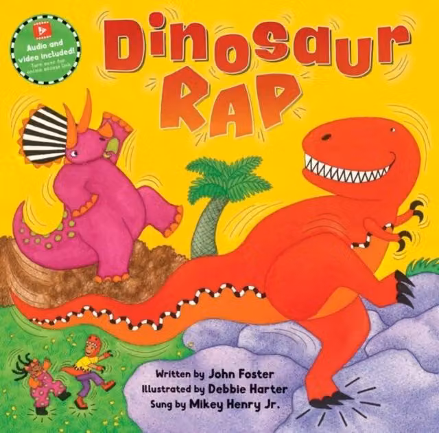 John Foster Dinosaur Rap Board Book, Multicolour