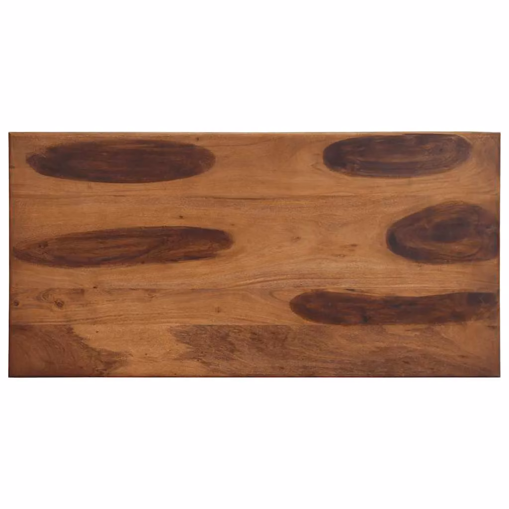 Berkfield Home Rectangular Acacia Wood Dining Table, Brown, W/D/H: 120 x 60 x 77 cm – 3