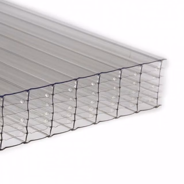 PolyX Clear Polycarbonate Multiwall Sheet W: 700 mm, H: 2 m, D: 35 mm