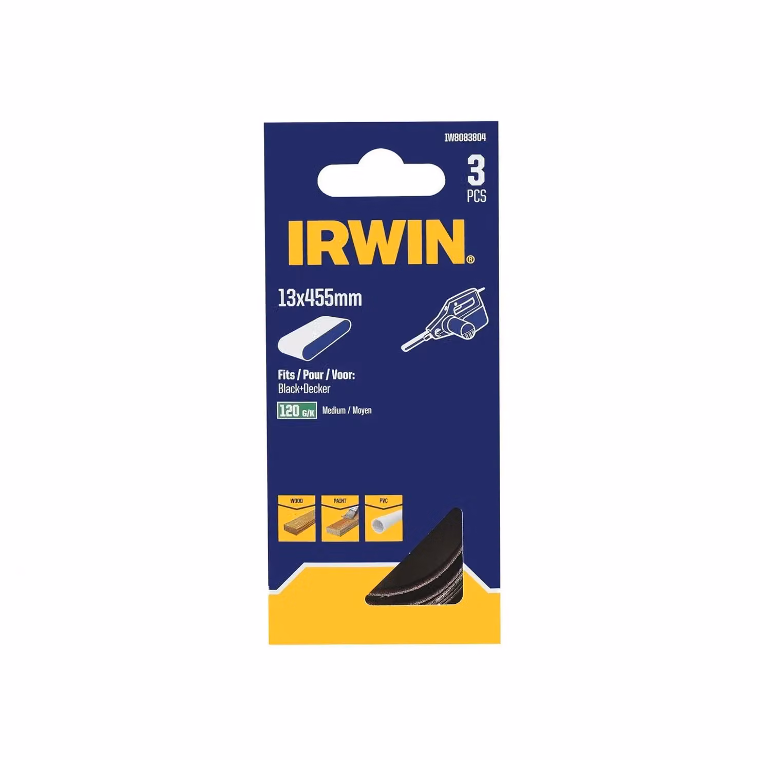 IRWIN Powerfile Sanding Belts for Wood and Metal, Multicolour – 2