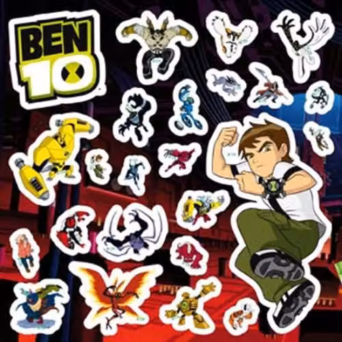 Rowan Ben 10 Multicolour Adhesive Wall Stickers Pack S2