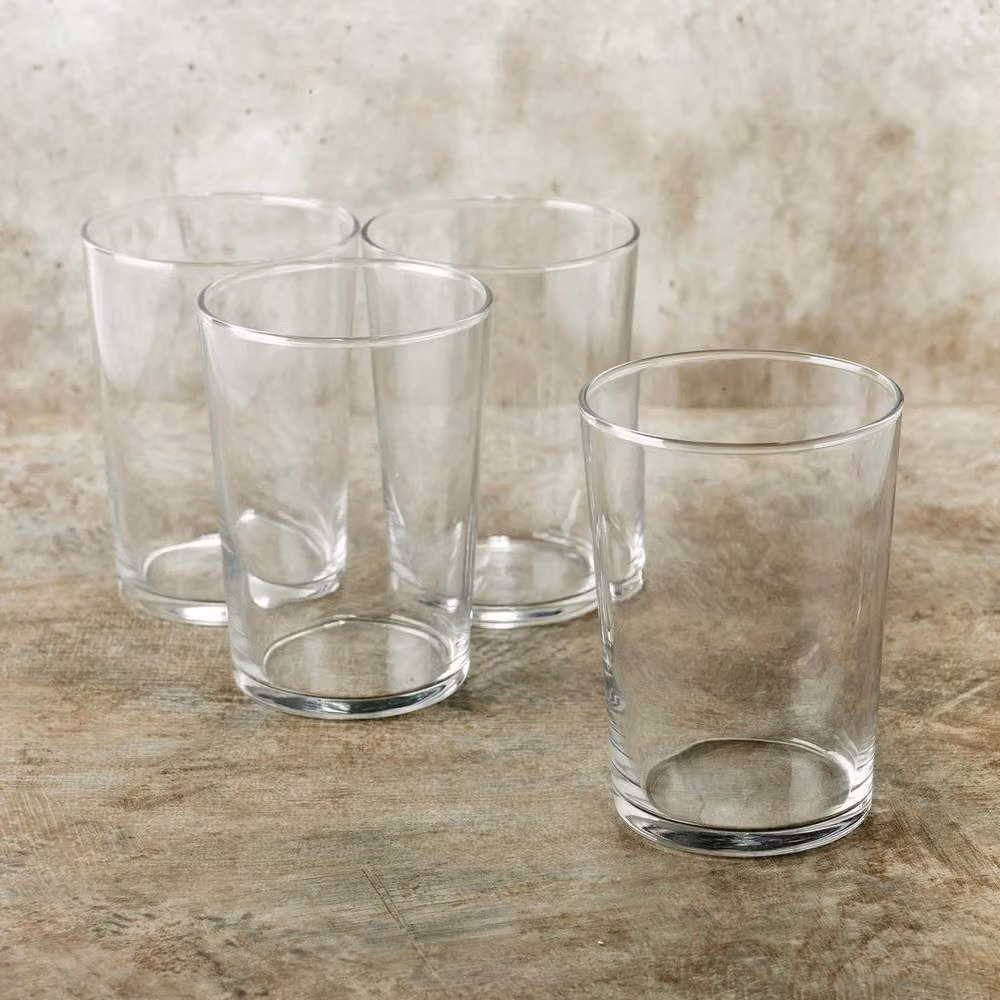 EONLION Set of 4 Clear Bistro Cocktail and Beer Tumbler Glasses, 510 ml each – 2