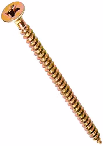 Forgefix Multi-Purpose Pozidriv Self-Countersinking Wood Screws, Silver, 100 Pack