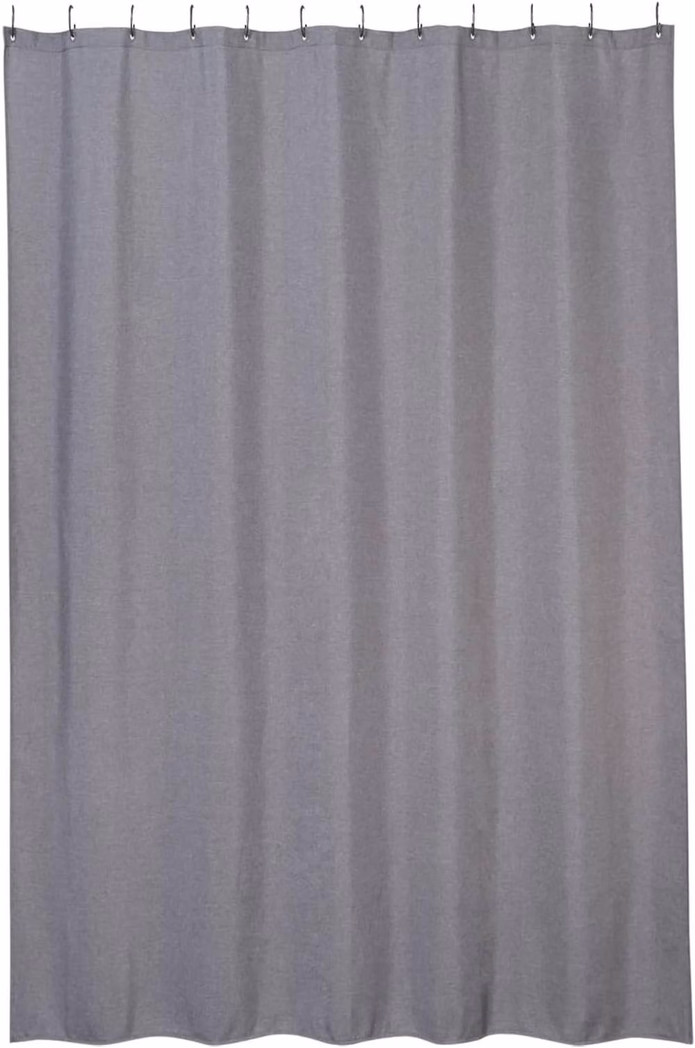London Boutique Waterproof Polyester Shower Curtain in Dark Grey, W: 238.76 cm, H: 198.12 cm – 4