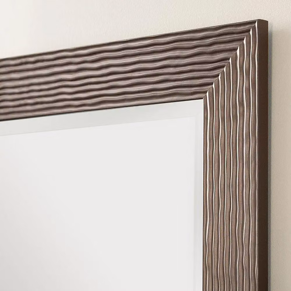 Yearn Mirrors Wave Bronze Full Length Rectangular Hanging Mirror, H 168.5 cm x W 77 cm – 2