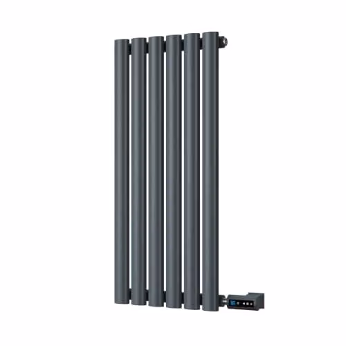 UK Radiators Omeara Anthracite Horizontal Designer Electric Radiator with WiFi App Control W: 34.8 cm, H: 80 cm – 2