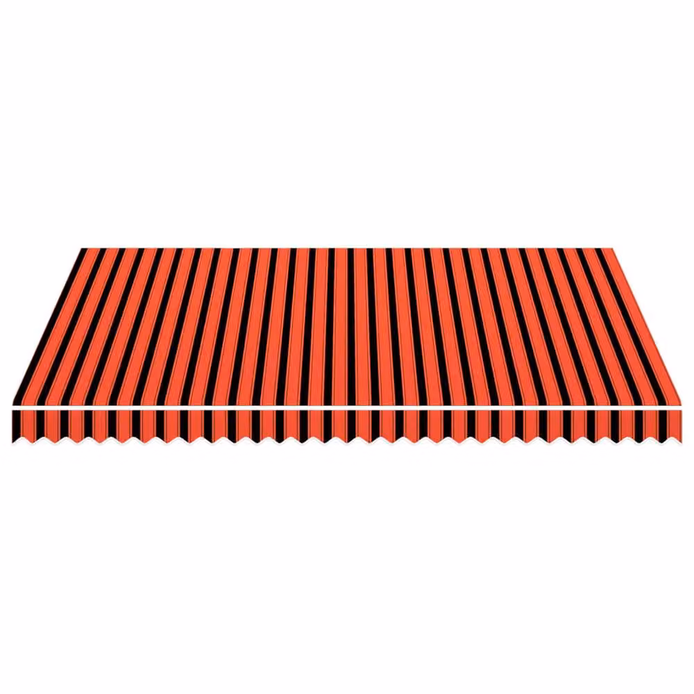 Berkfield Home Polyester Awning Sunshade Canvas in Orange and Brown, W: 400 cm, D: 300 cm – 3
