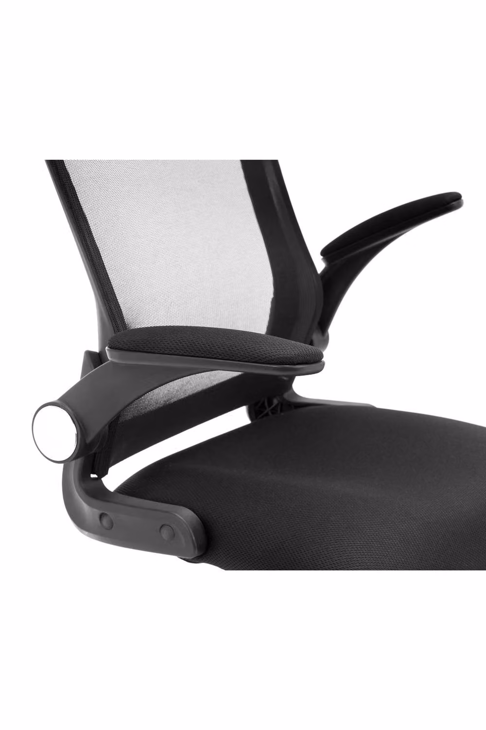 Julian Bowen Imola Modern Task Chair in Black and Silver – 10