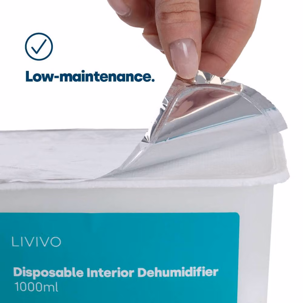 LIVIVO Disposable Dehumidifiers, Pack of 10, Blue, 500ml per unit – 7