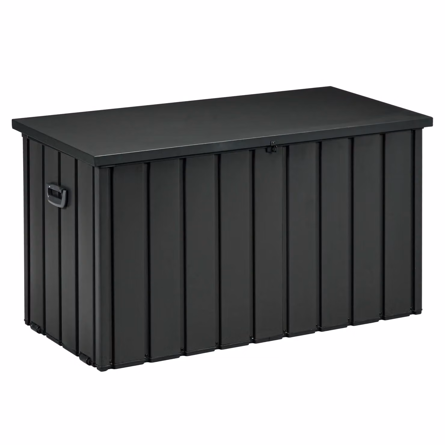 OUTSUNNY 450L Waterproof Outdoor Storage Box with Wheels and Handles in Anthracite Grey – 2